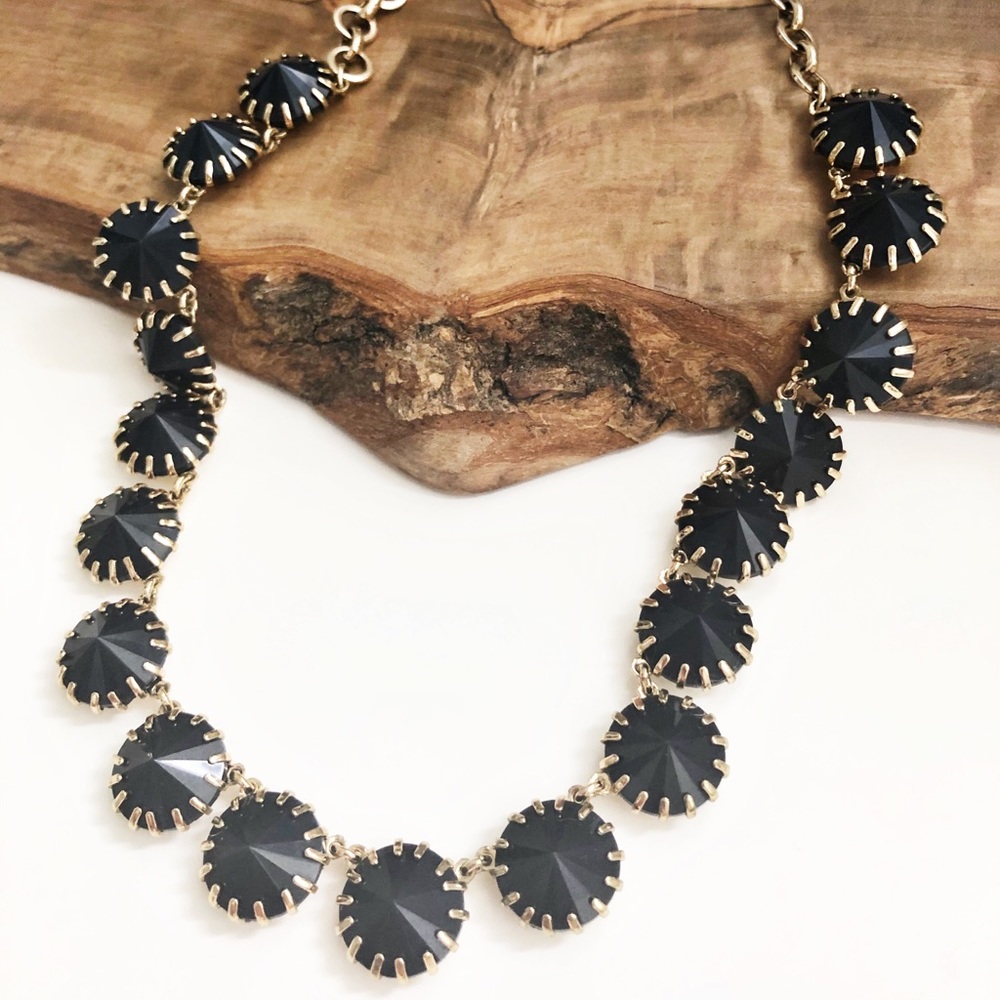 J. Crew gold navy dot necklace - Picture 2 of 5